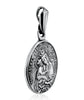Image of Sterling Silver/Gold Plated Virgin Mary w/ Child Jesus Christ Medallion Necklace Coin Medal 2cm(0.8") - for Expecting Mothers & Women