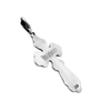 Image of Orthodox Cross Crucifix Sterling Silver Pendant Necklace for Men 1.3"/3.5cm