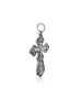 Image of Orthodox Cross Crucifix Sterling Silver Pendant Necklace for Men 1.3"/3.5cm