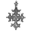 Image of Orthodox Tsata Cross Necklace Sterling Silver Consecrated in Jerusalem 3 cm/1"