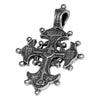 Image of Orthodox Tsata Cross Necklace Sterling Silver Consecrated in Jerusalem 3 cm/1"