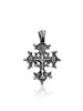 Image of Orthodox Tsata Cross Necklace Sterling Silver Consecrated in Jerusalem 3 cm/1"