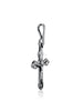 Image of Small Sterling Silver Christian Cross Crucifix Necklace for Children 2cm/0.8"