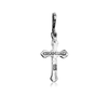 Image of Small Sterling Silver Christian Cross Crucifix Necklace for Children 2cm/0.8"
