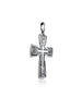 Image of Pendant Sterling Silver 925 Orthodox Cross Necklace Jewelry w/ Prayer