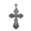 Image of Pendant Sterling Silver 925 Orthodox Cross Necklace Jewelry Jesus 3.5 cm/ 1.3"