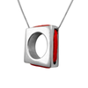 Image of Kabbalah Red String of Fate Protection Sterling Silver Pendant Necklace 3cm/1.1"