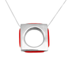 Image of Kabbalah Red String of Fate Protection Sterling Silver Pendant Necklace 3cm/1.1"