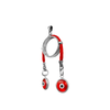 Image of Kabbalah Jewish Pendant w Jerusalem Red String Against Evil Eye Necklace ⌀1.8cm