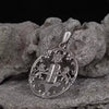 Image of Sterling Silver Lion Of Judah & 10 Ten Commandments Necklace Pendant - 1.6"/4cm