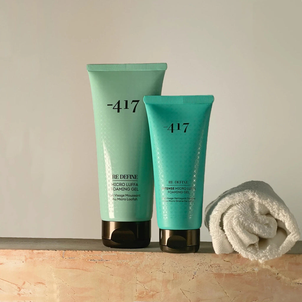 -417 Dead Sea Vegan Intense Exfoliating Cleansing Micro Luffa Foaming Gel 100ml
