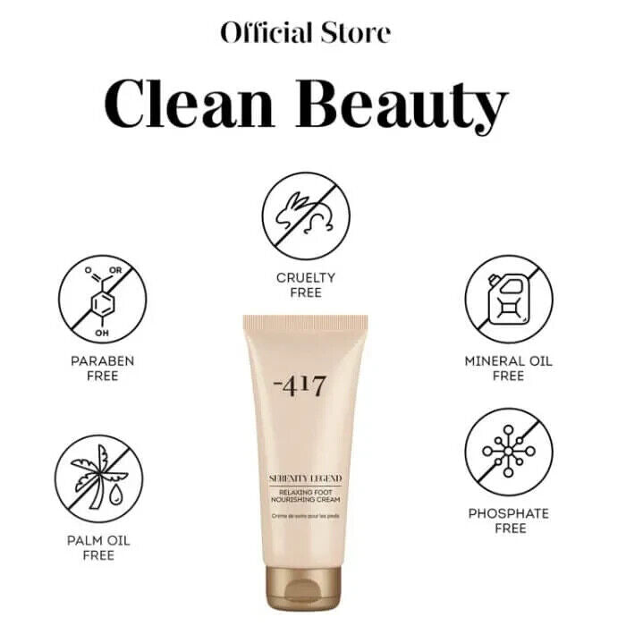 -417 Dead Sea Milk & Honey Scented Relaxing Nourishing Foot Cream Lotion | 100ml/3.3fl.oz