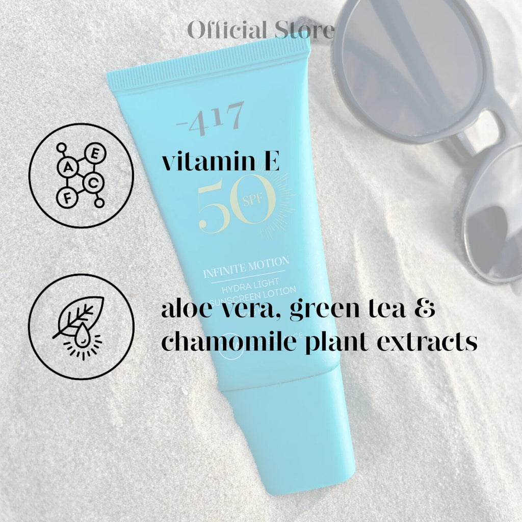-417 Vegan Dead Sea Mineral Lightweight SPF 50 Sunscreen Lotion | 50ml/1.6fl.oz
