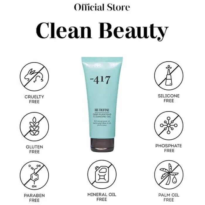 -417 Dead Sea Cosmetics Vegan Deep Purifying Cleansing Gel 200ml/6.7 fl.oz