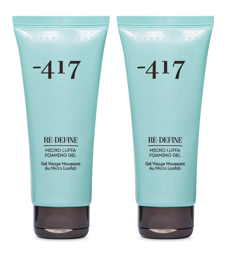 -417 Dead Sea Vegan Exfoliating Cleansing Micro Luffa Foaming Gel 2pcs Set 200ml