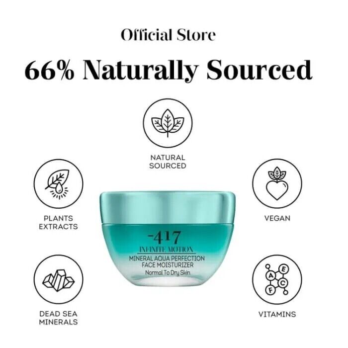 -417 Dead Sea Nourishing Moisturizer Face Cream for Wrinkles Vegan (50ml/1.6oz)