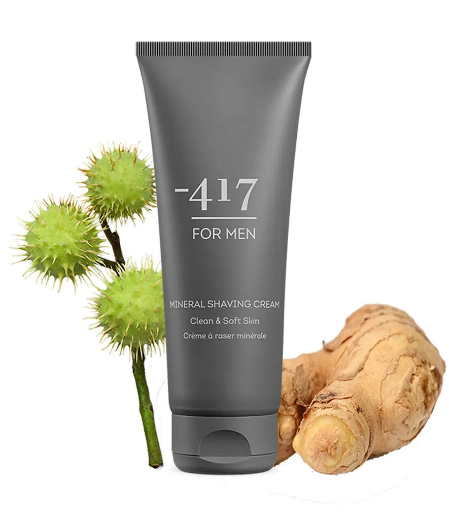 -417 Dead Sea Vegan Moisturising Exfoliating Shaving Cream Men 2pcs Set 100ml/3.3fl.oz Each