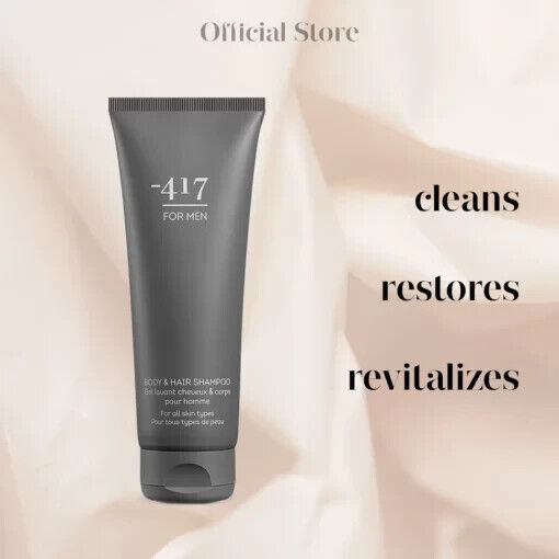 -417 Dead Sea Mineral Vegan 2 in 1 Body & Hair Shampoo For Men 250ml/8.4 fl. oz