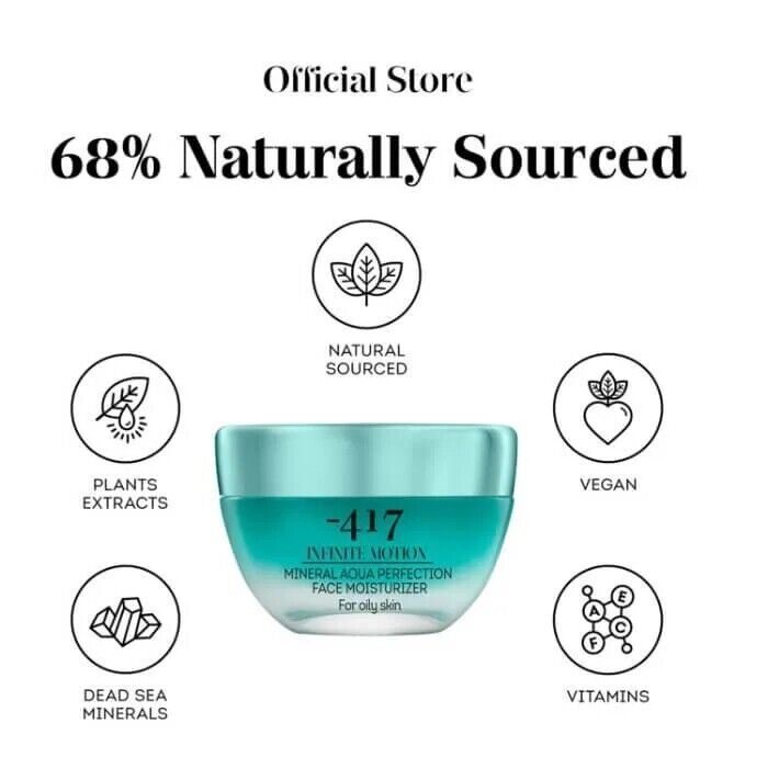 -417 Dead Sea Vegan Hydrating Nourishing Face Cream for Wrinkles (50ml/1.6oz)