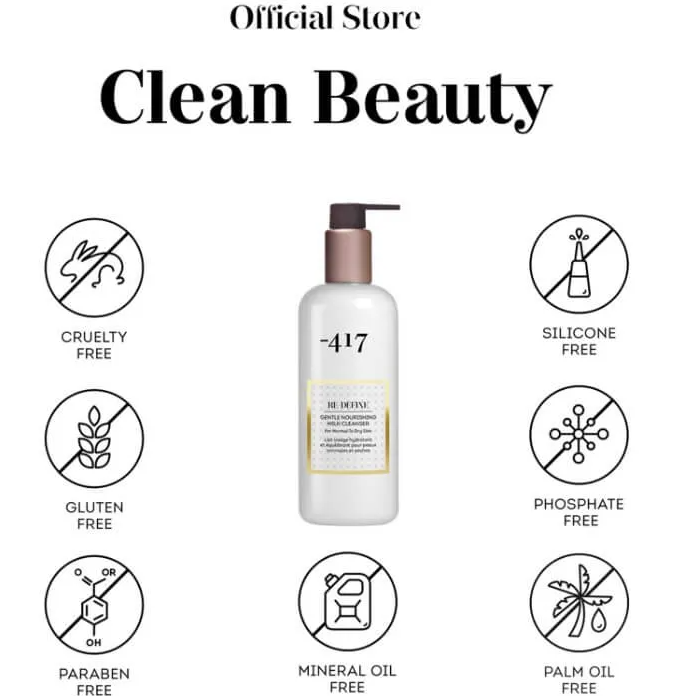 -417 Dead Sea Gentle Nourishing Cleansing Milk Makeup Remover 350ml