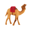 Image of Olive Wood Camel Figurine with Red Saddle from the Holy Land