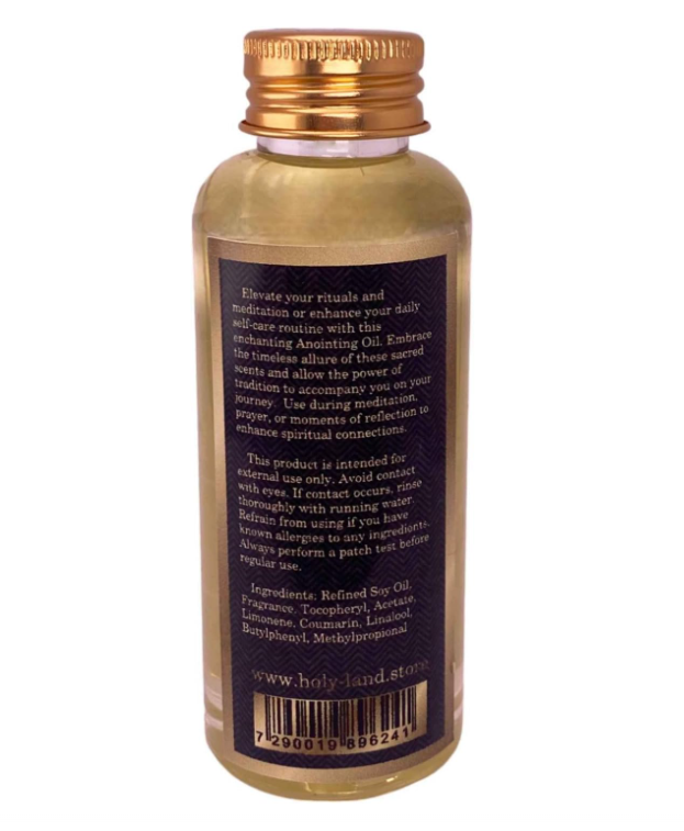 Essential Aromatic Anointing Oil w/ Frankincense Myrrh and Spikenard 4fl.oz - 120ml from Jerusalem Holy Land