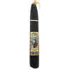 Image of 33 PCS Black Beeswax Smoke-Less Church Candles for Religious Ceremonies & Devotional Prayer 11"/28cm