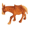 Image of Olive Wood Bethlehem Donkey Figurine – Holy Land Nativity Decor