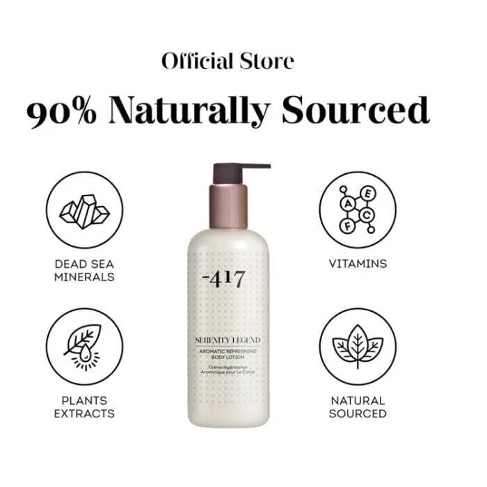 -417 Dead Sea Vegan Moisturizing Aromatic Refreshing Body Lotion Dry Skin 350ml/11.8fl.oz
