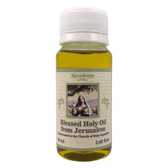 Blessed Holy Virgin Anointing Olive Oil Bottle from Israel Holy Land Lamp Church of The Holy Sepulcher Jerusalem Christian 60ml / 2.02fl.oz