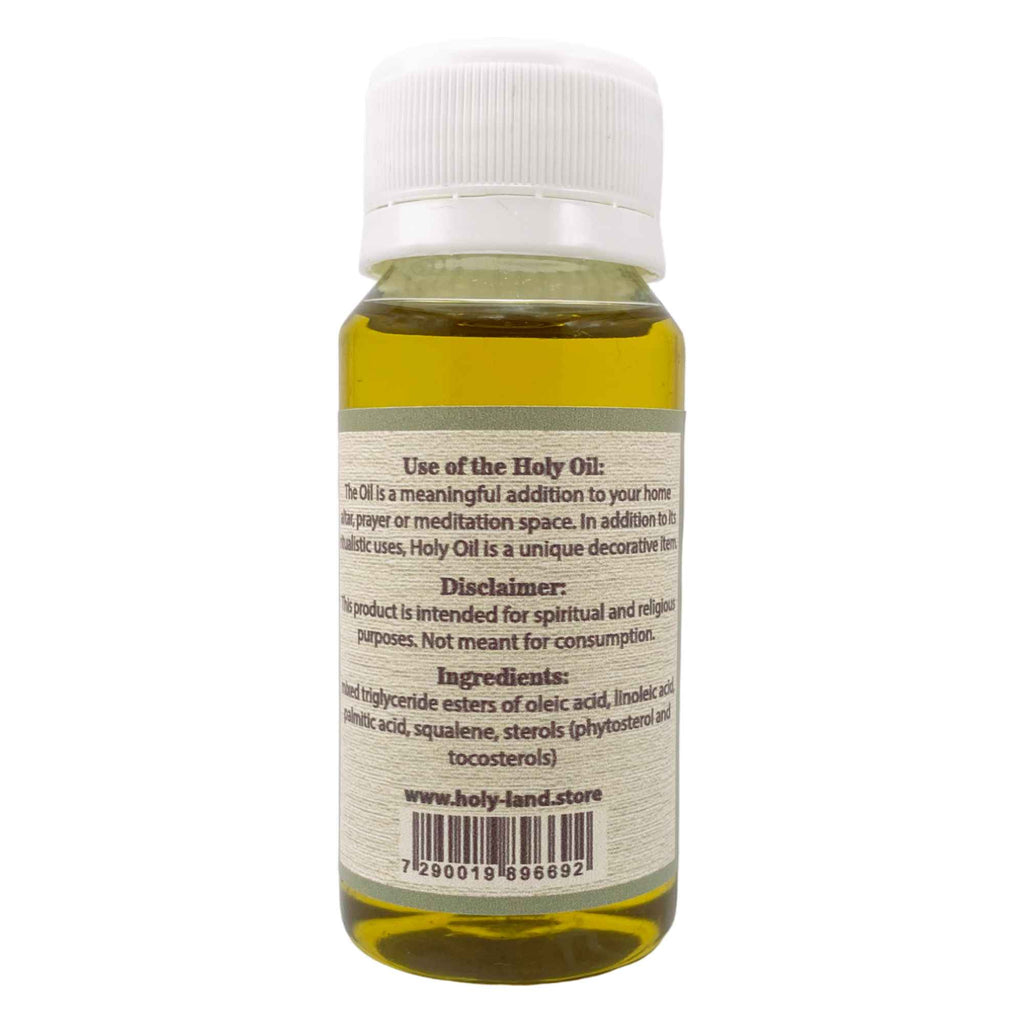 Blessed Holy Virgin Anointing Olive Oil Bottle from Israel Holy Land Lamp Church of The Holy Sepulcher Jerusalem Christian 60ml / 2.02fl.oz