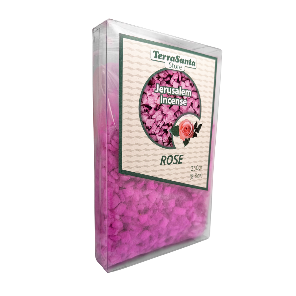 Rose Scented Greek Orthodox Church Grade Incense Aromatic Resin Tears - Livani Frankincense from Holy Land Jerusalem Israel