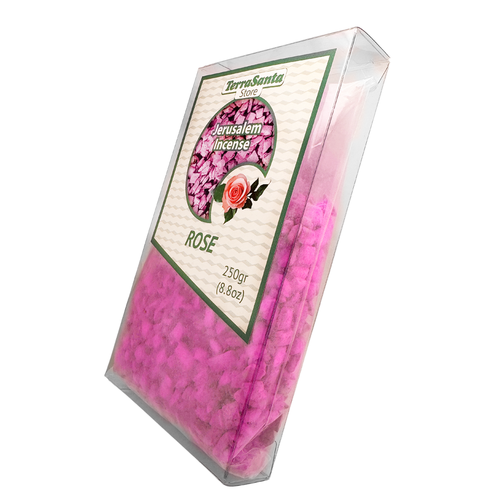 Rose Scented Greek Orthodox Church Grade Incense Aromatic Resin Tears - Livani Frankincense from Holy Land Jerusalem Israel