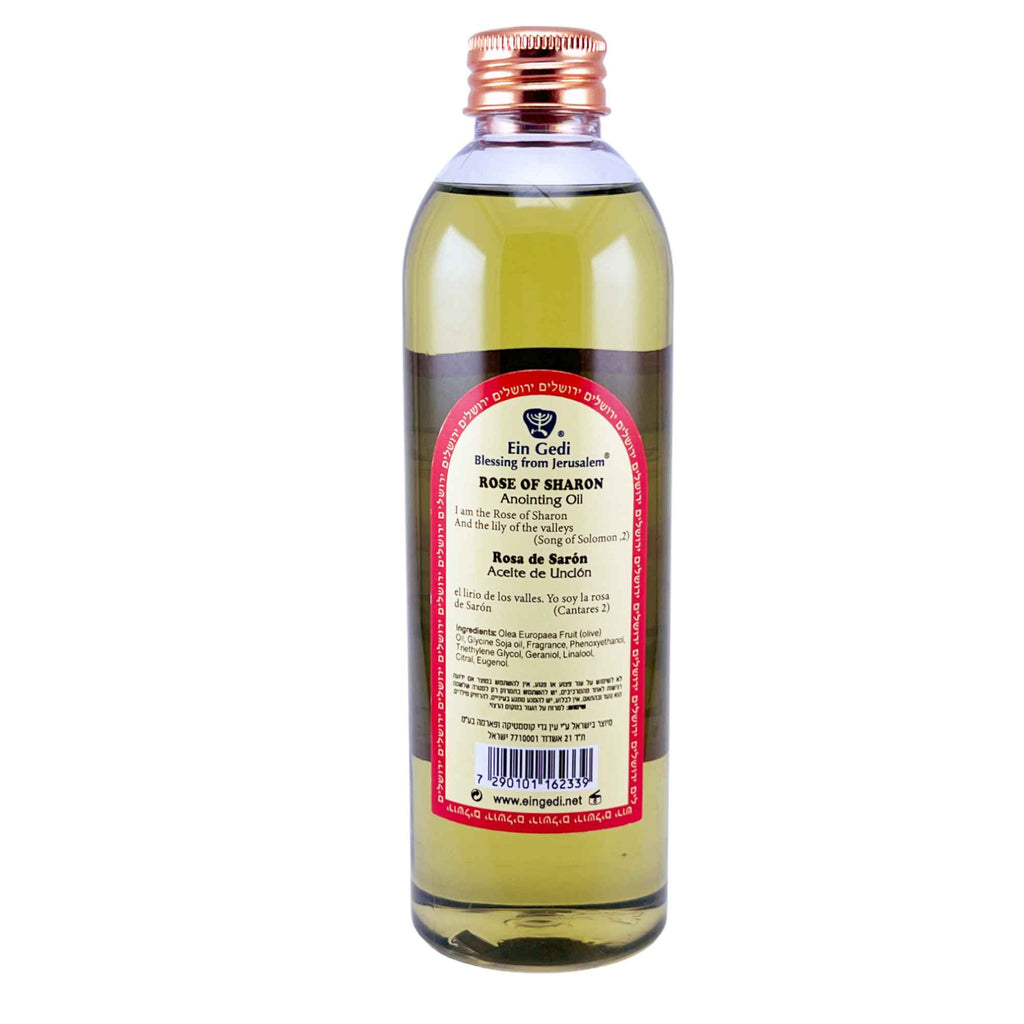 Rose of Sharon Blessed Anointing Oil from Holy Land Jerusalem 250ml/8.5fl.oz