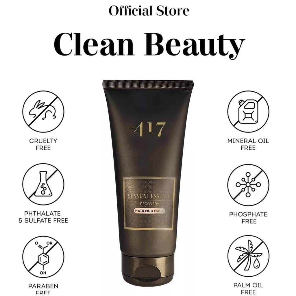 -417 Vegan Dead Sea Mud Recovery Repairing Hair Mask Paraben-free | 200ml/6.7fl.oz