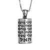Image of Pendant Kabbalah Mezuzah w/Powerful Prayer Blessing of Angels Sterling Silver
