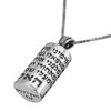 Image of Pendant Kabbalah Mezuzah w/Powerful Prayer Blessing of Angels Sterling Silver