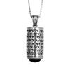 Image of Pendant Kabbalah Mezuzah w/Prayer “If I forget you, Jerusalem” Sterling Silver