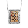 Image of Pendant Blessing of Priests Birkat Kohanim Hoshen Sterling Silver & Gold 9K