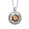 Image of Pendant Blessing of Priests “Birkat Kohanim” Hoshen Sterling Silver & Gold 9K