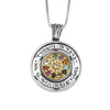 Image of Kabbalah Pendant The Priestly Blessing Hoshen Crystals CZ Silver 925 & Gold 9K
