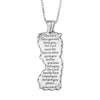 Image of Double Sided Pendant Kabbalah Priestly Blessing Birkat Kohanim Sterling Silver