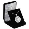 Image of Pendant Amulet of Foresight The Seventh Pentacle of Saturn King Solomon Seal, Silver 925