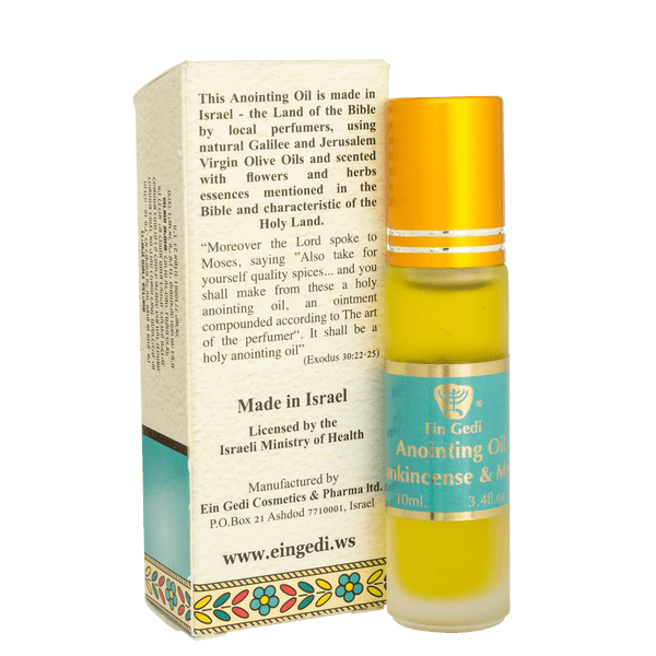 Frankincense and Myrrh Anointing Oil Blessing from Jerusalem 10ml by Ein  Gedi – bluewhiteshop