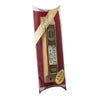 Image of Door Mezuzah Case Olive Wood Enamel Non-Kosher Scroll Torah Ten Commandments from Jerusalem Shema Israel 3,8"