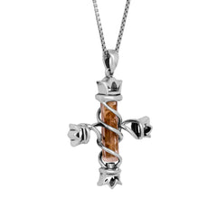 Pendant Amulet Cross w/ Peace of the Jesus Boat Legacy Connective Element