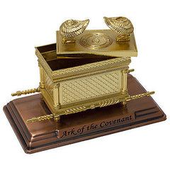 Sterling Silver Ark of the Covenant Gold Plated Stand Jewish Testimony Israel