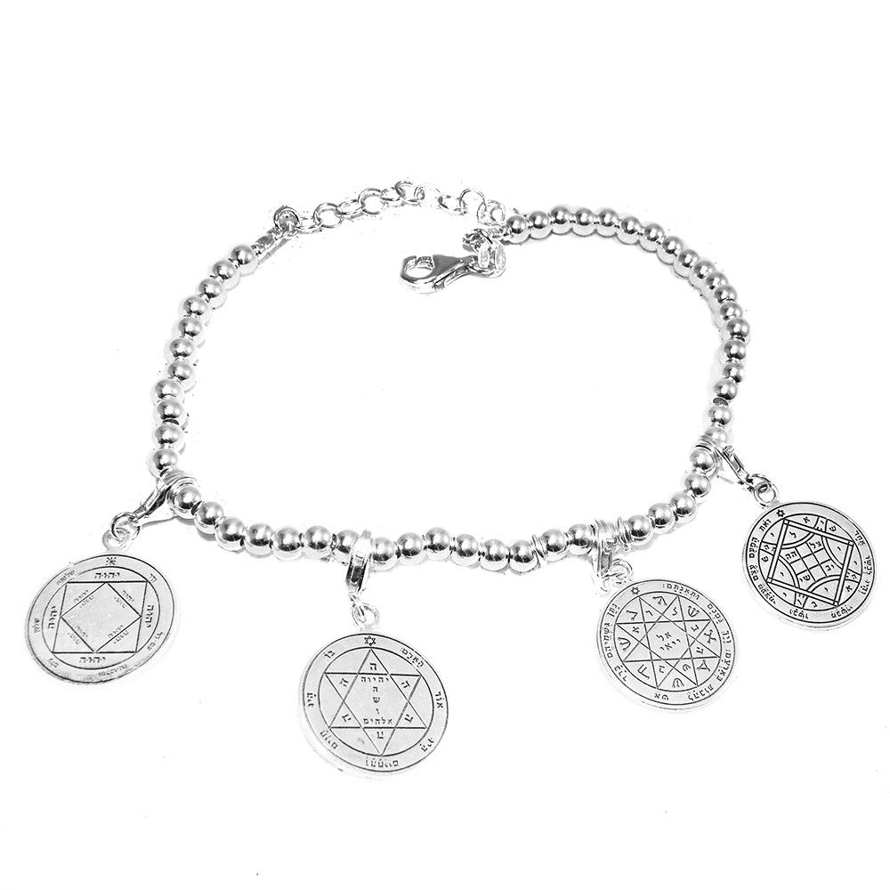 Love Seal Pentacle King Solomon Wisdom Pendant Amulet Talisman Silver 925 Ø 0.6'