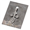 Image of Body Cross Silver 925 Pendant Necklace Consecrated in Holy Sepulchre 1,2"
