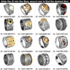 Image of Ring Traveler's Prayer Kitsur Shulkhan Arukh Kabbalah Sterling Silver & Garnet